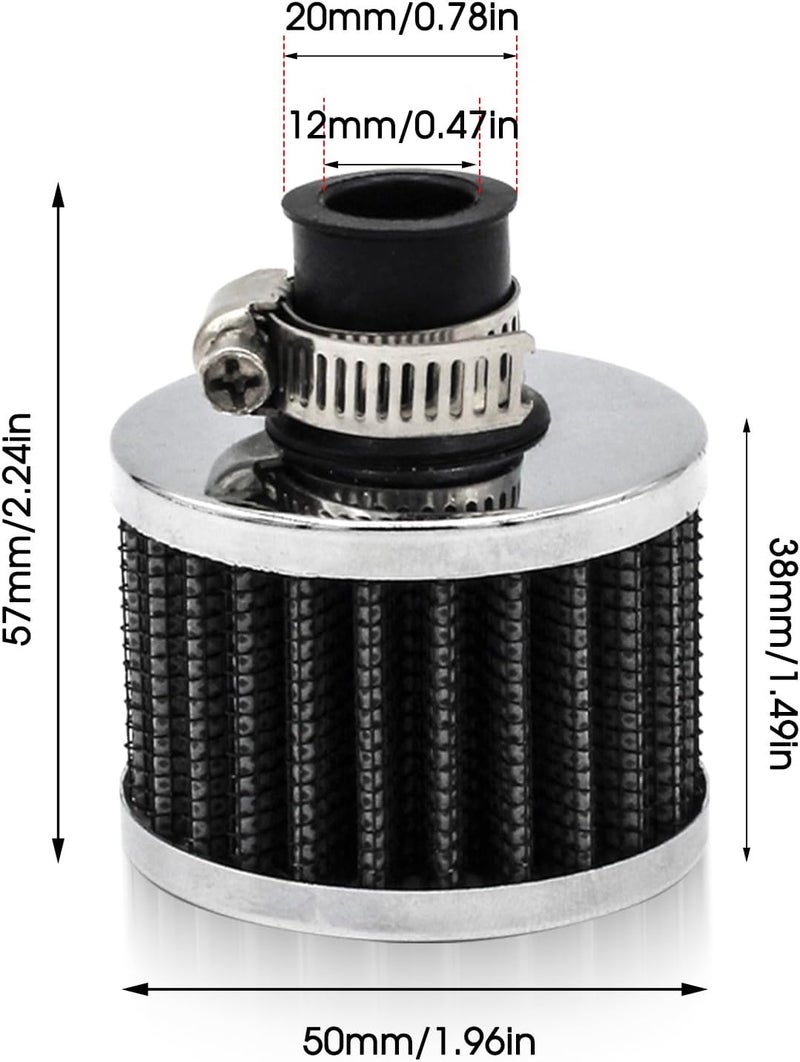 KTUMININV 212cc Air Filter Valve Cover Breather Filter for Predator 196cc 6.5hp Coleman CT200U BT200X CT200U-EX Baja Warrior MB200 GX160 GX200 Mini Bike Go kart Performance Parts - Image 5